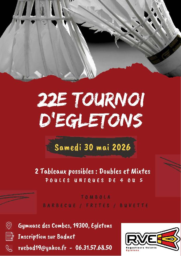22ème tournoi sénior d'Egletons